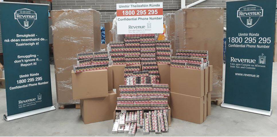 The L&M branded cigarettes were imported from Germany. Picture: Revenue