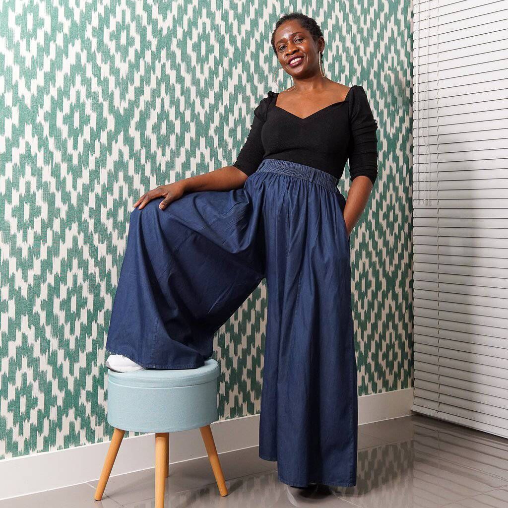 Kemi Telford jean palazzo pants, Kemi Telford, £100