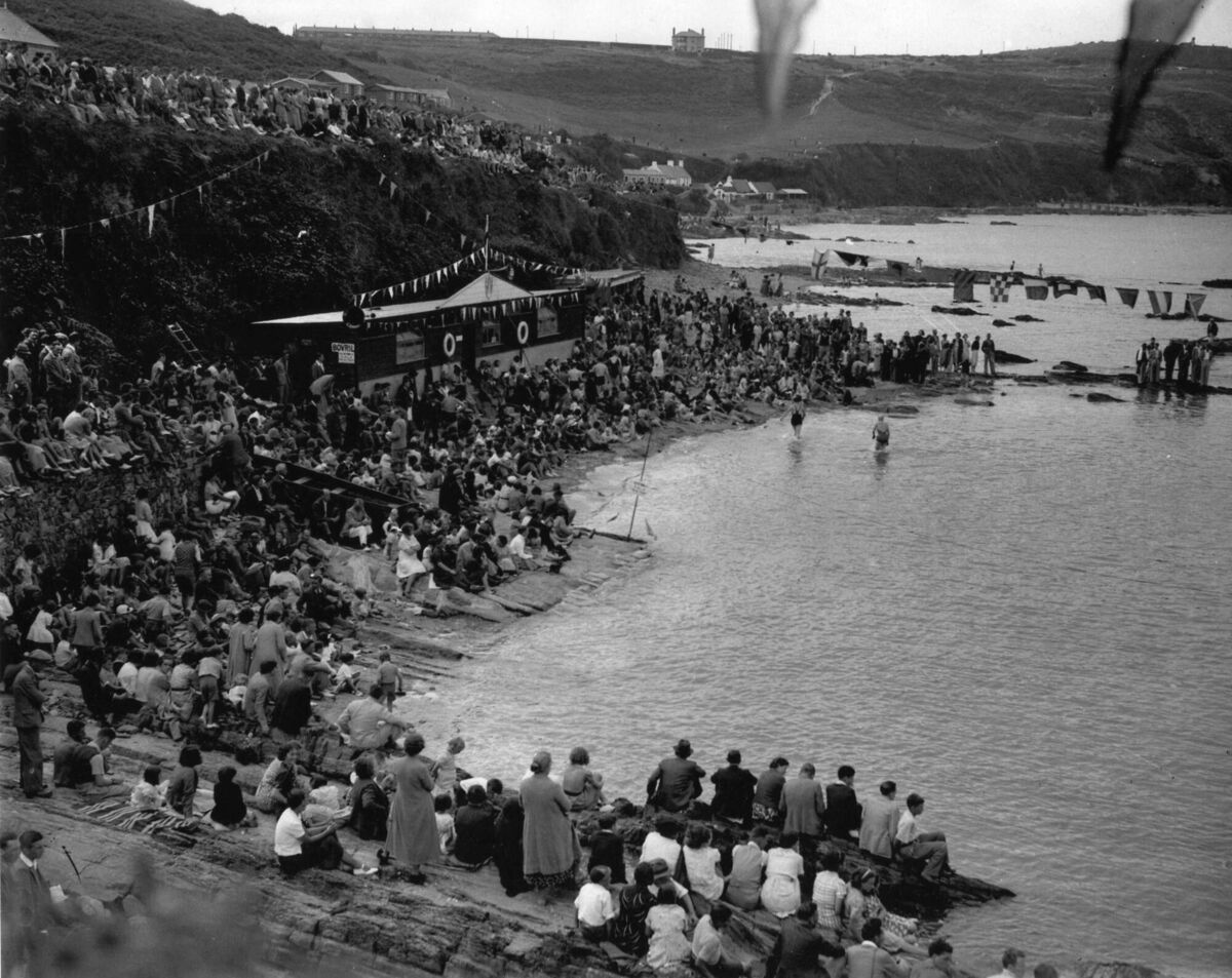 Remember when? Enjoying the swimming regatta at Graball Bay, Cork Harbour. Remember when? Enjoying the swimming regatta at Graball Bay, Cork Harbour.