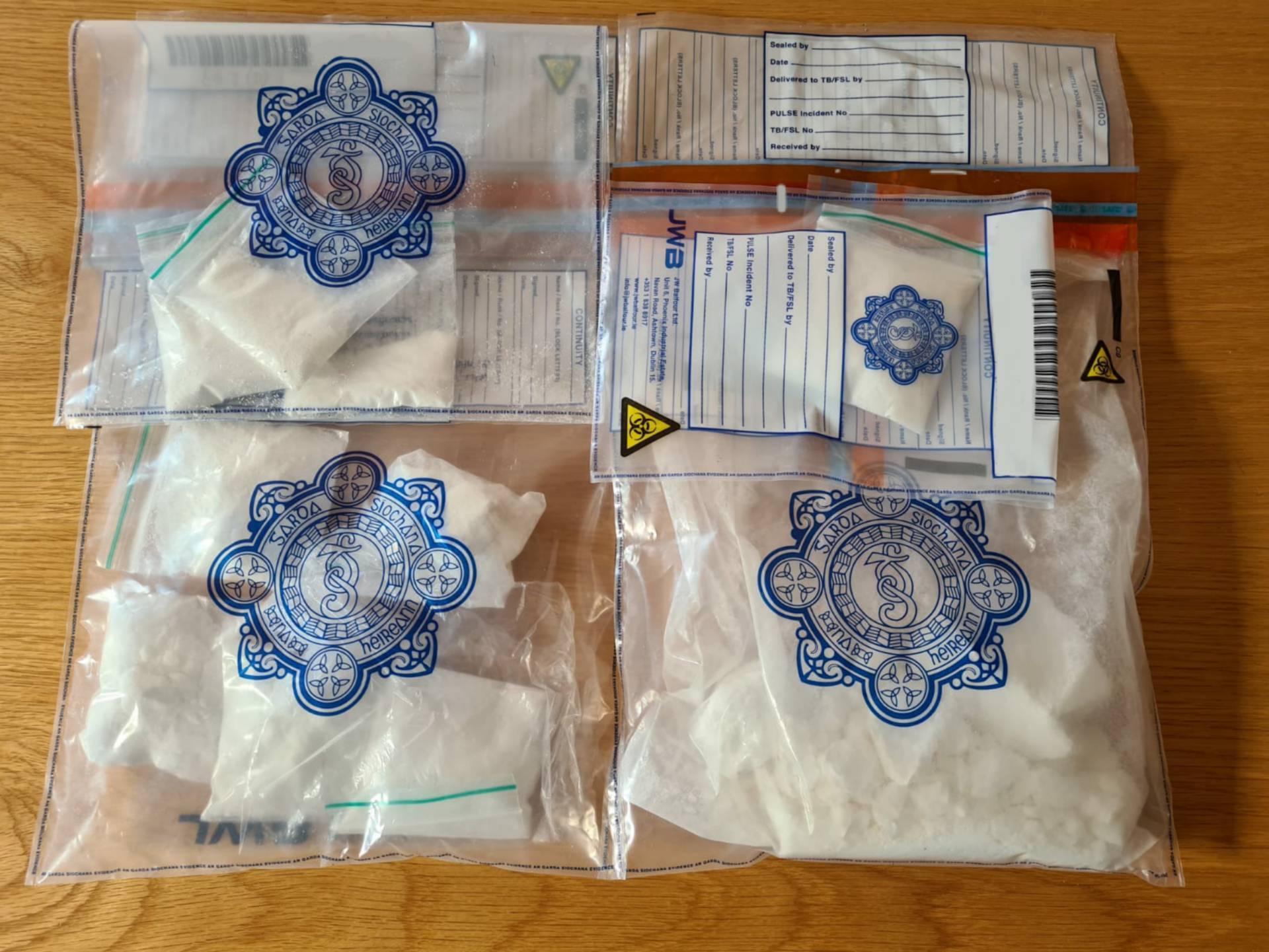 During the search, gardaí seized approximately €34,000 worth of suspected cocaine from the house and a car parked outside.