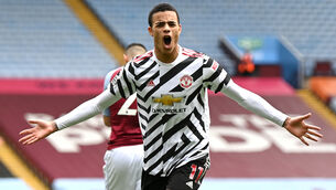 <p>Mason Greenwood is loving life at United (Shaun Botterill/PA)</p>