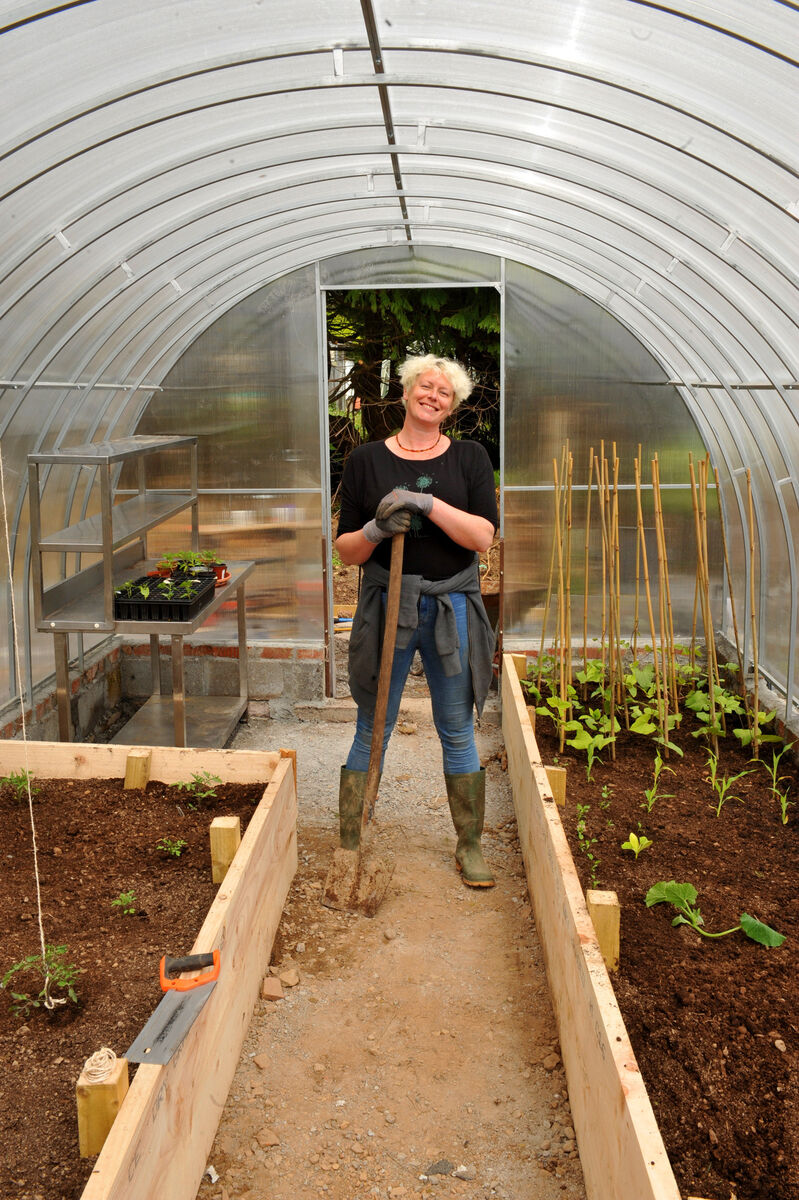 Ellie O'Byrne: standing amid her handiwork