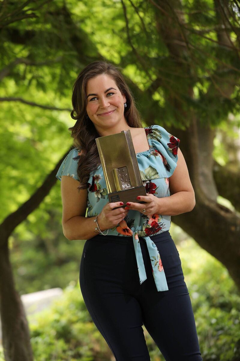 Leanne McDonagh, joint winner with Oein DeBhairduin of the Judges’ Special Award for Why the Moon Travels.