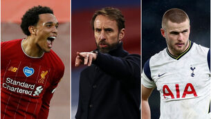 <p>Trent Alexander-Arnold is in Gareth Southgate’s England squad but Eric Dier misses out (PA)</p>