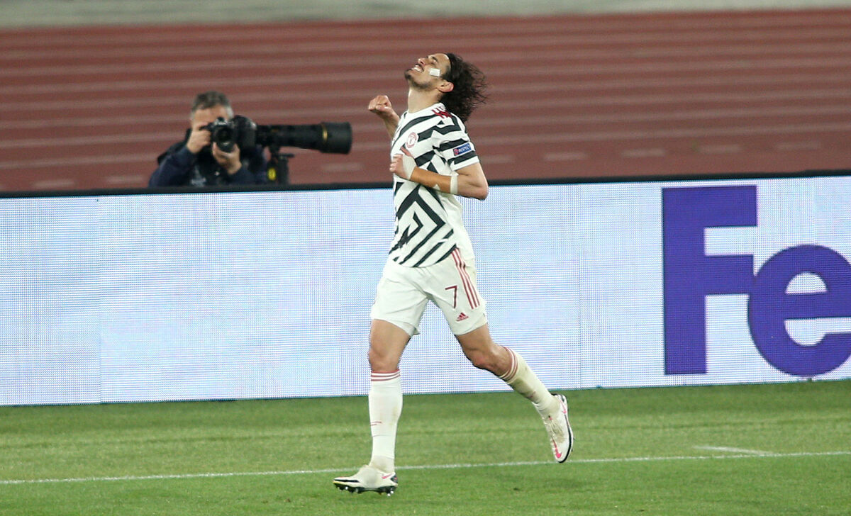 Manchester United's Edinson Cavani. Picture: Marco Iacobucci/PA Wire.