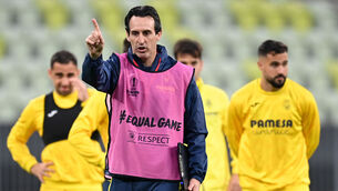 <p>Unai Emery: Seems to have a magical formula in the Europa League. Photo: Rafal Oleksiewicz/PA</p>