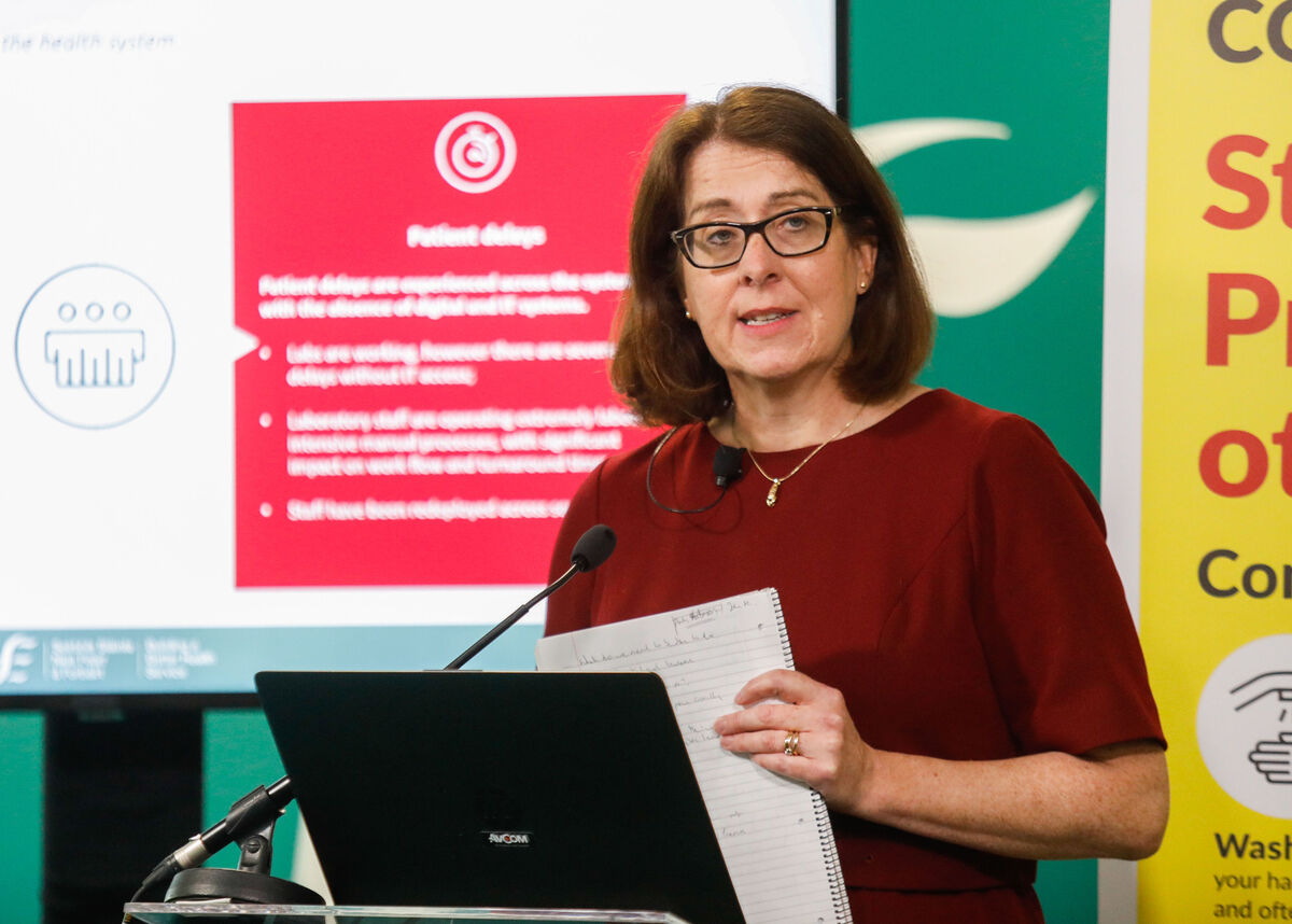 The HSE's chief operations officer, Anne O'Connor, says the disruption will continue for a long time.