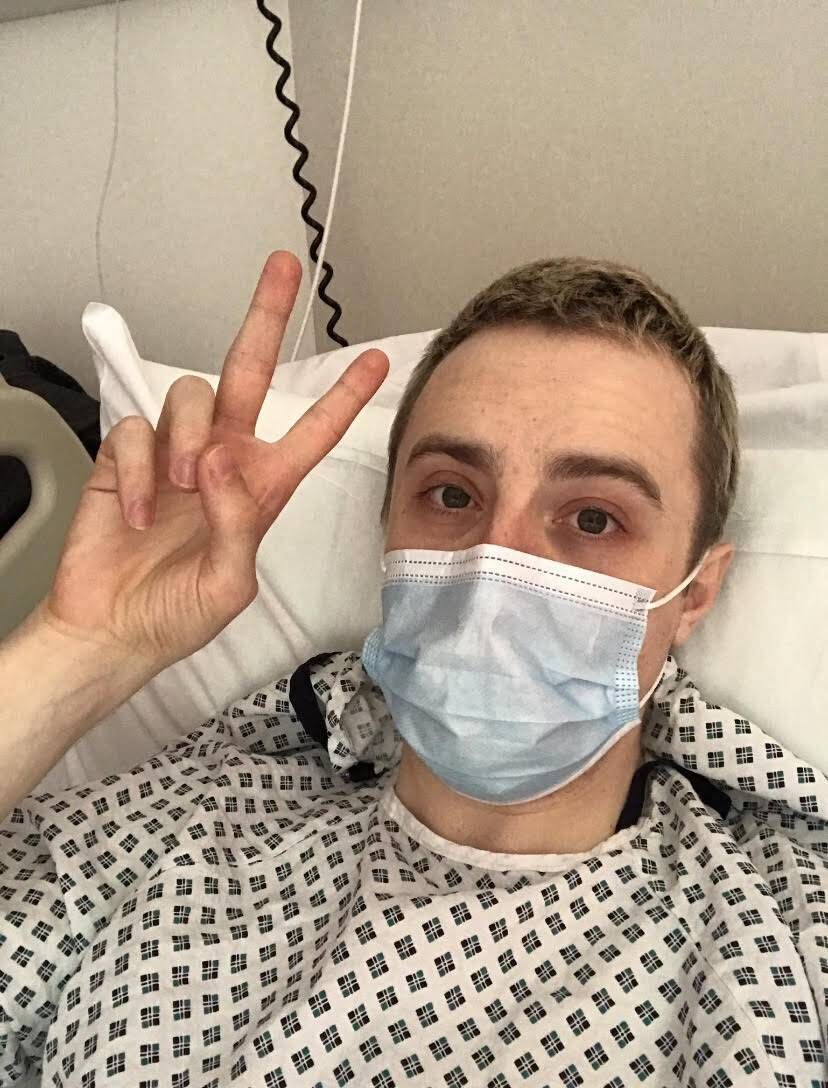 Edward Grimes said he was in 'agony' on Saturday.