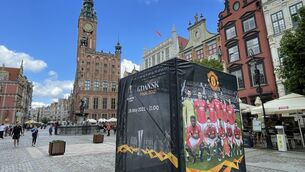 <p>Manchester United fans were attacked in Gdansk on Tuesday night. Picture: Simon Peach/PA</p>