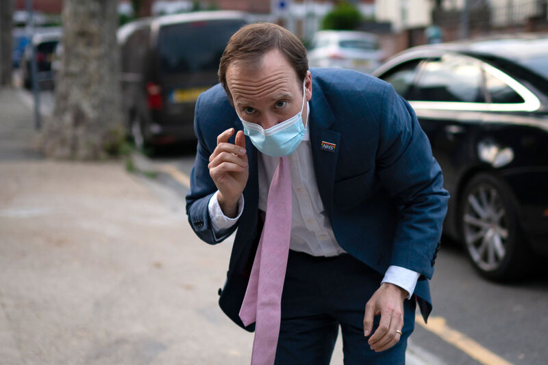 Dominic Cummings, in evidence to the joint inquiry of the Commons Health and Social Care and Science and Technology Committees, has said that Health Minister Matt Hancock should have been fired over coronavirus failings and "criminal, disgraceful behaviour" on the testing target. Photo: Aaron Chown/PA