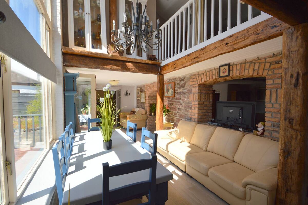 Double height dining room