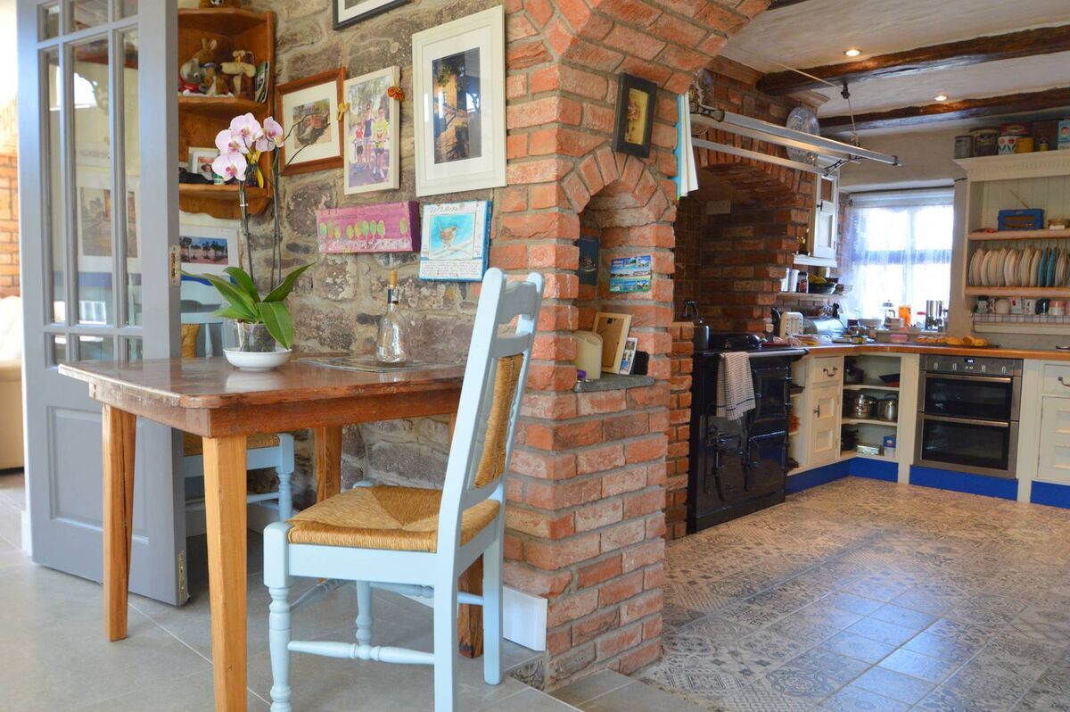 Exposed original brickword