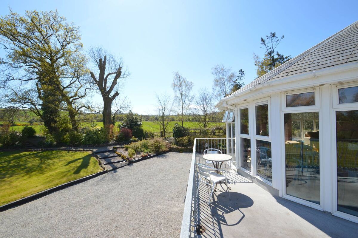 Terrace adjoining conservatory