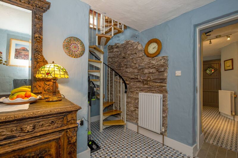 Spiral staircase to conservatory Spiral staircase to conservatory