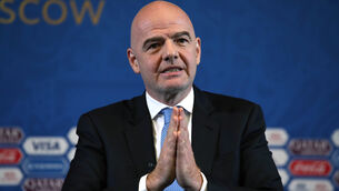<p>FIFA president Gianni Infantino, pictured, gave his backing to the Super League because the clubs were prepared to support his plans for a new Club World Cup format, according to LaLiga president Javier Tebas. Picture: Nick Potts</p>