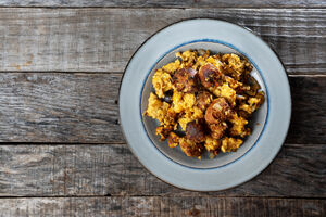 Chorizo scrambled eggs