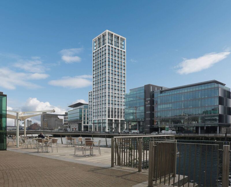 Planning had been granted to JCD a year ago for a 25-storey ’build to rent’ apartment development. Planning had been granted to JCD a year ago for a 25-storey ’build to rent’ apartment development.