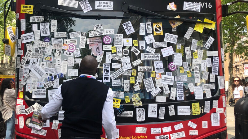 Watch: Hundreds join anti-vaccination protest in London