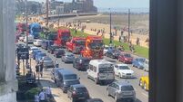 Hundreds of vehicles join convoy in tribute to UK toddler killed by gas blast