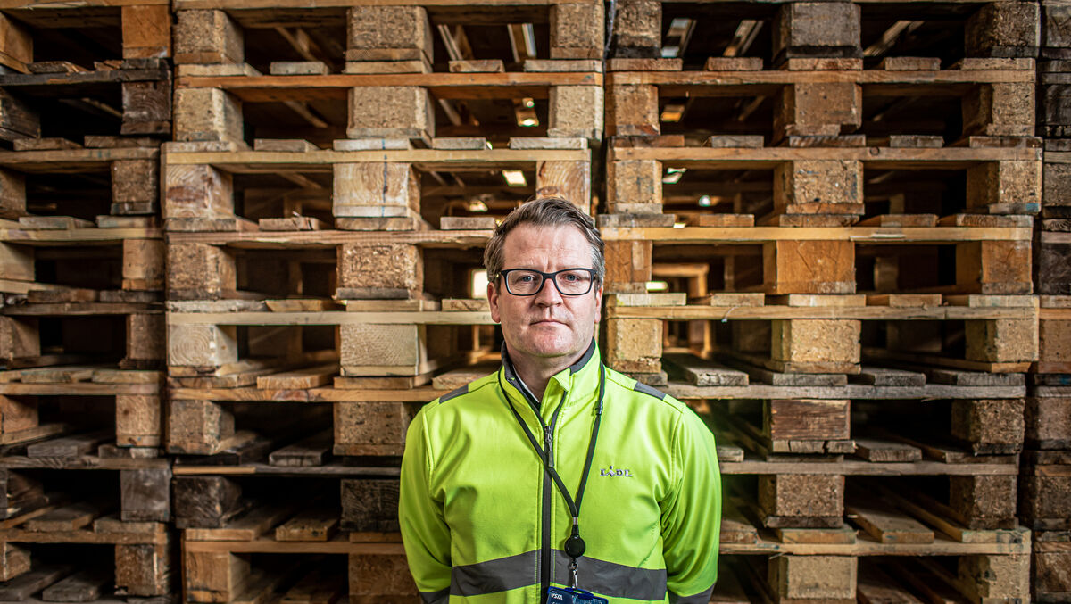 Philip Doherty, Lidl Distribution Manager at the supermarket chain's Regional Distribution Centre, Littleconnell, Co Kildare: "When the first lockdown was announced, the situation changed literally overnight." Photo: Neil Michael. 