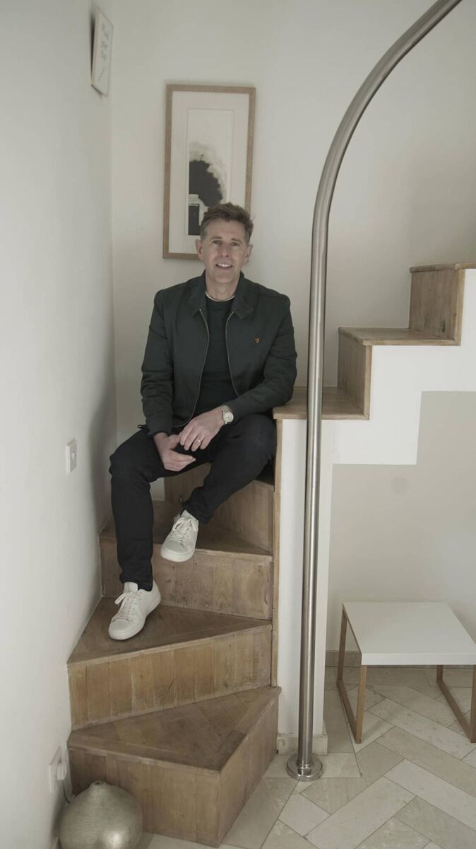 Dermot Bannon in Sarah Lafferty's home on Dermot Bannon's Small Spaces. Dermot Bannon in Sarah Lafferty's home on Dermot Bannon's Small Spaces.