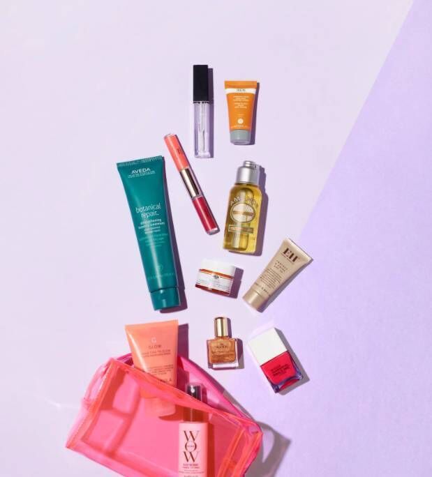 The beauty bag is worth €170. The beauty bag is worth €170.