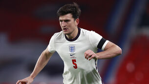 <p>Harry Maguire says his ankle injury is “improving and getting better”</p>