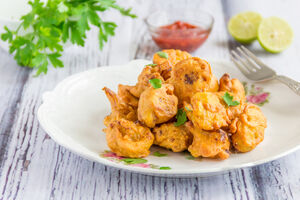 Cauliflower Fritters - Phoolkopir bhaja