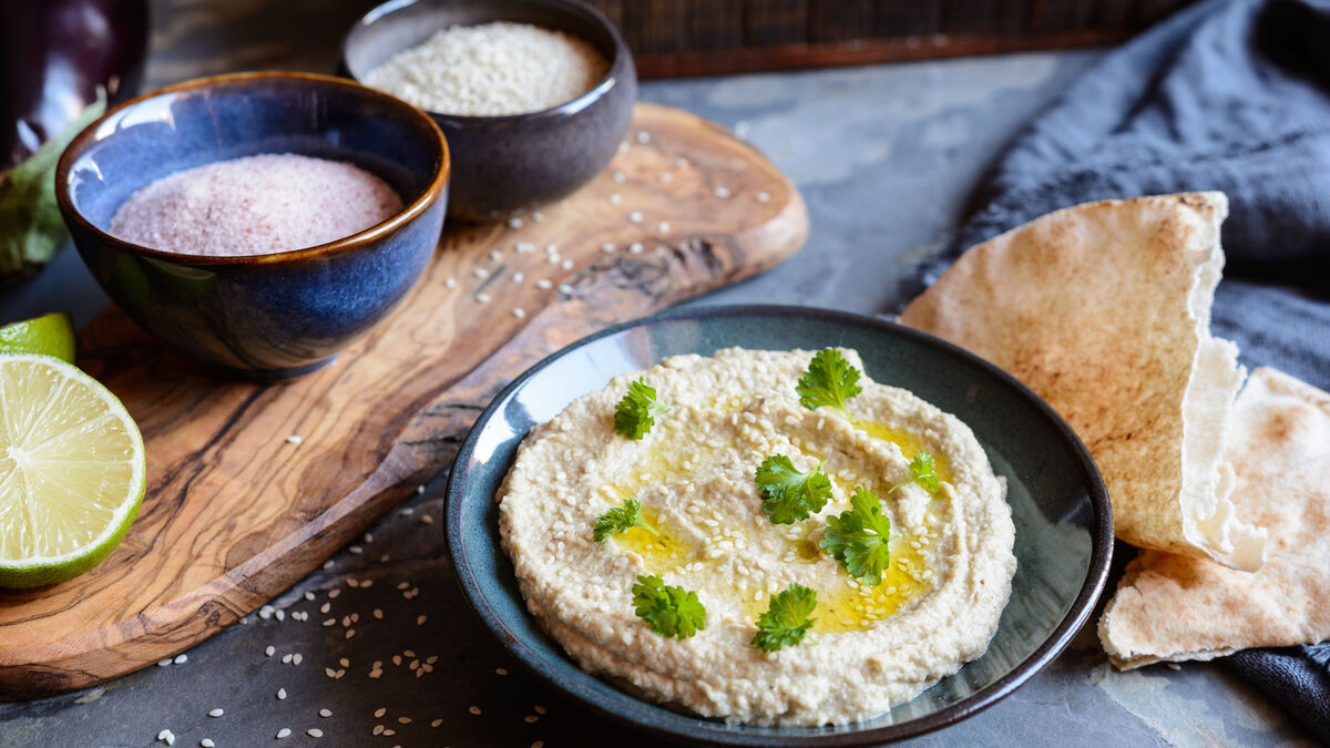 Roasted aubergine dip