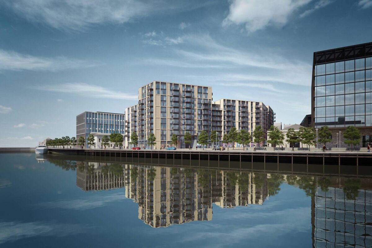 Still waters at apartment site for 302 units at Horgans Quay for Clarendon Properties/BAM