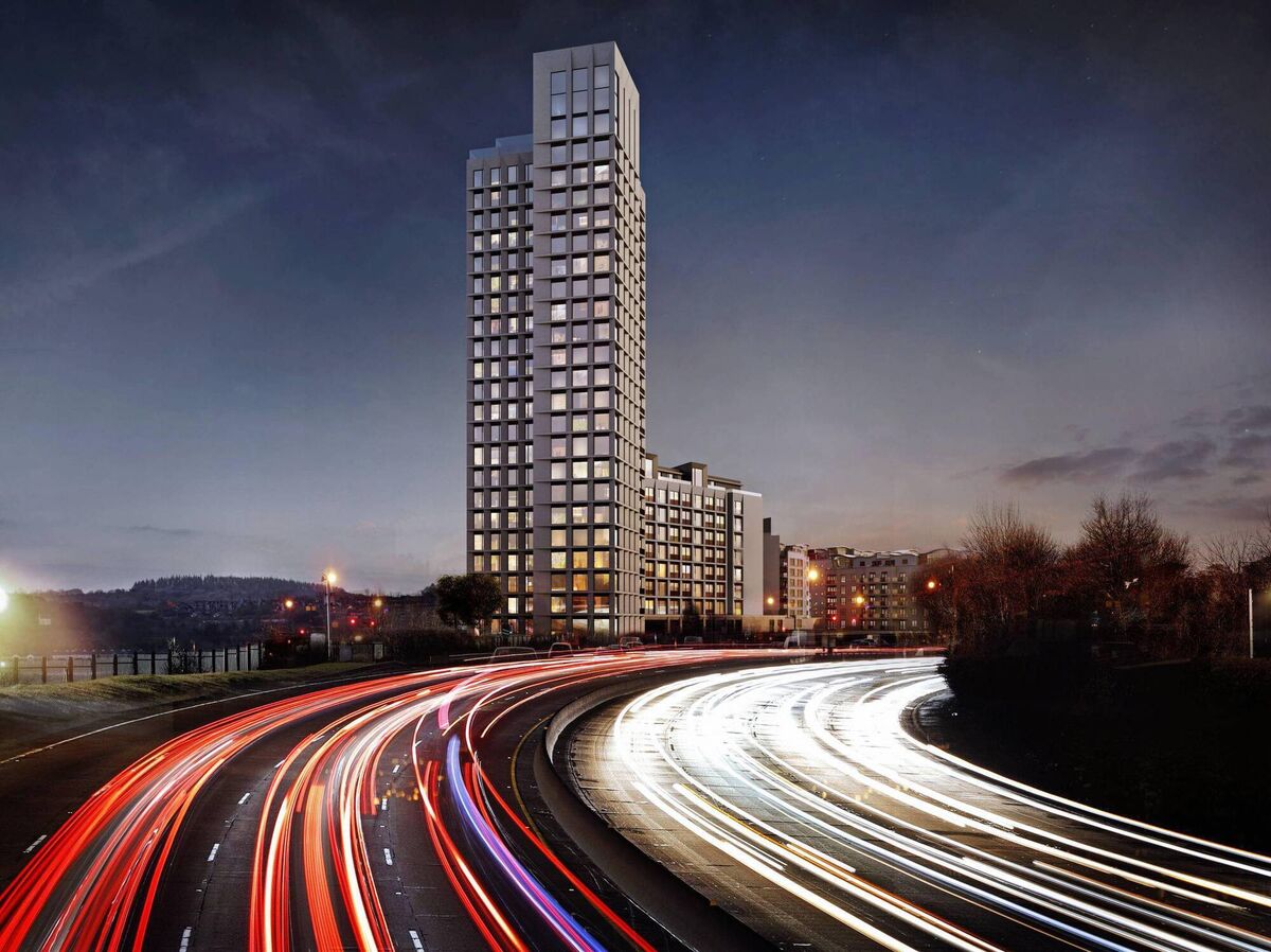 Planned apartment development at Jacob's Island, Mahon. Pic: HW Consulting. 