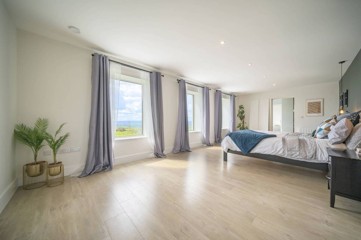 Main bedroom has views of the 'Reeks