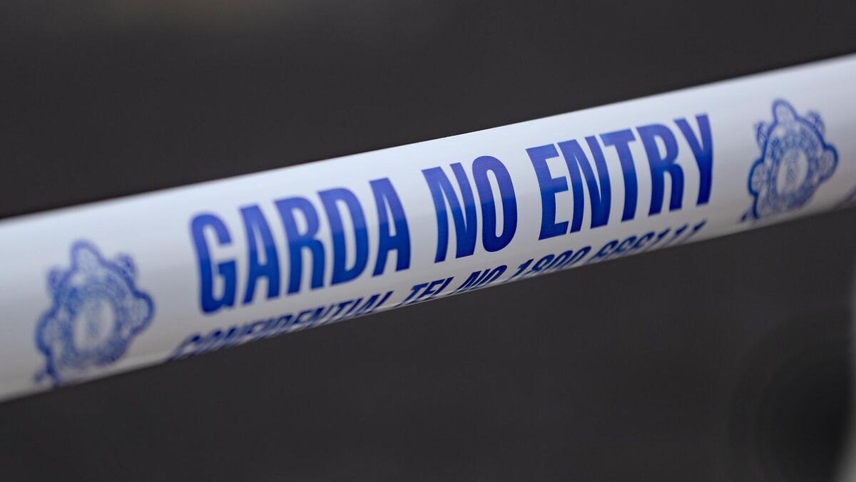 The house has been sealed off for forensic examination. File picture.