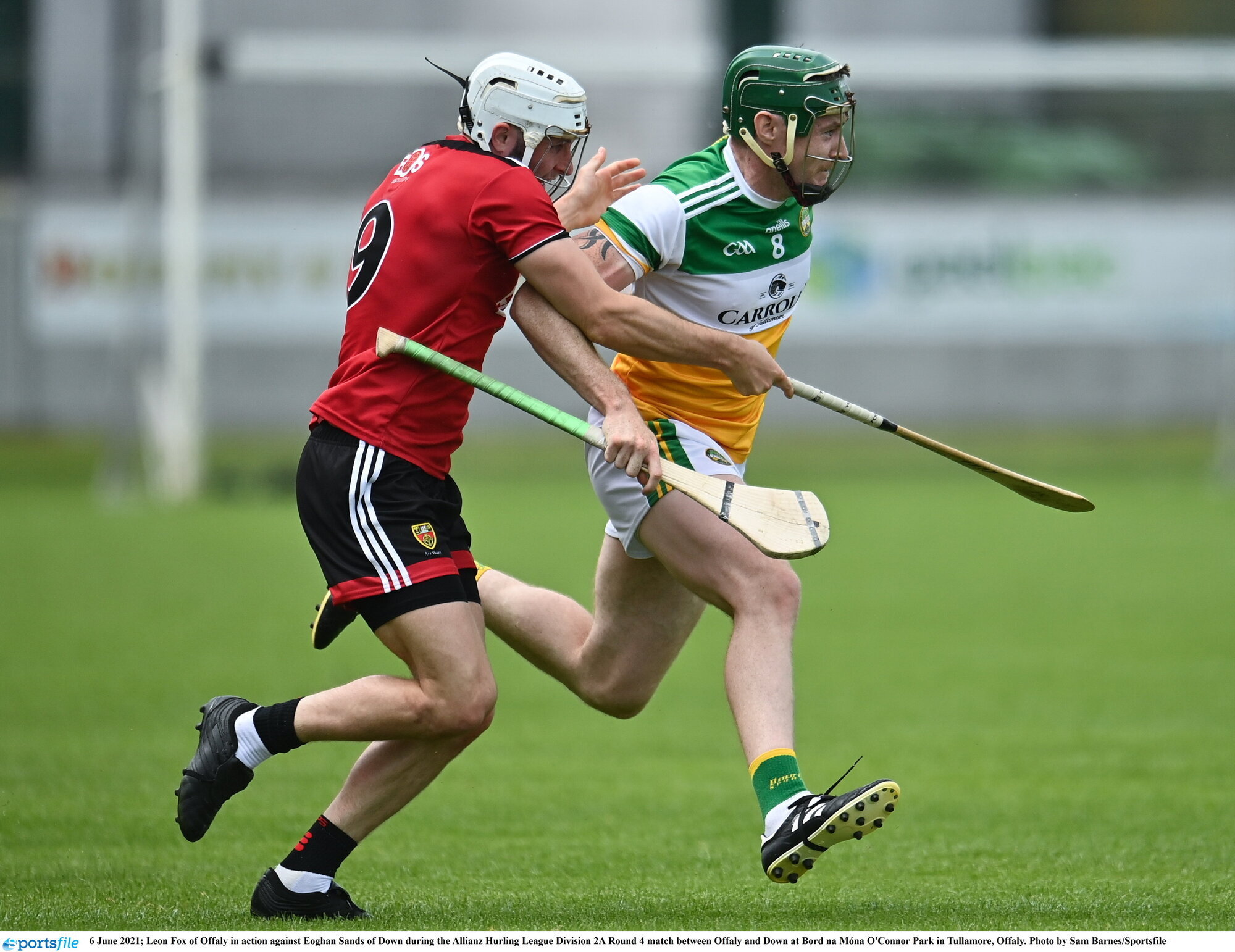Five-star Offaly secure return to Division 1 hurling after high-scoring tussle with Down