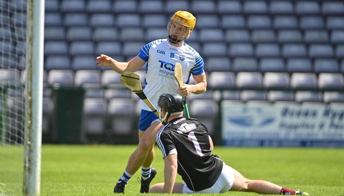 Jack Prendergast of Waterford after scoring his side's first goal. Picture: Ramsey Cardy/Sportsfile