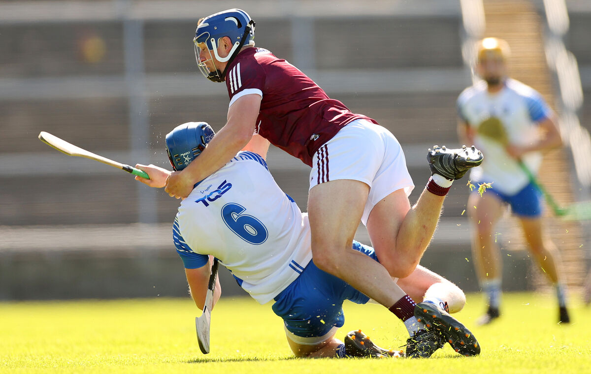 Galway’s Joe Canning and Austin Gleeson of Waterford. Picture: INPHO/James Crombie