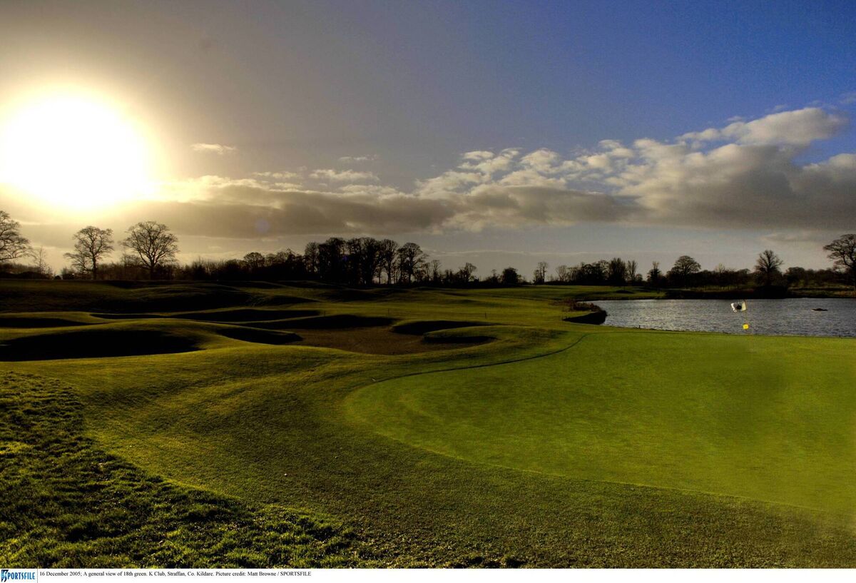 A general view of 18th green at the K Club, Straffan, Co. Kildare. Picture: Matt Browne A general view of 18th green at the K Club, Straffan, Co. Kildare. Picture: Matt Browne