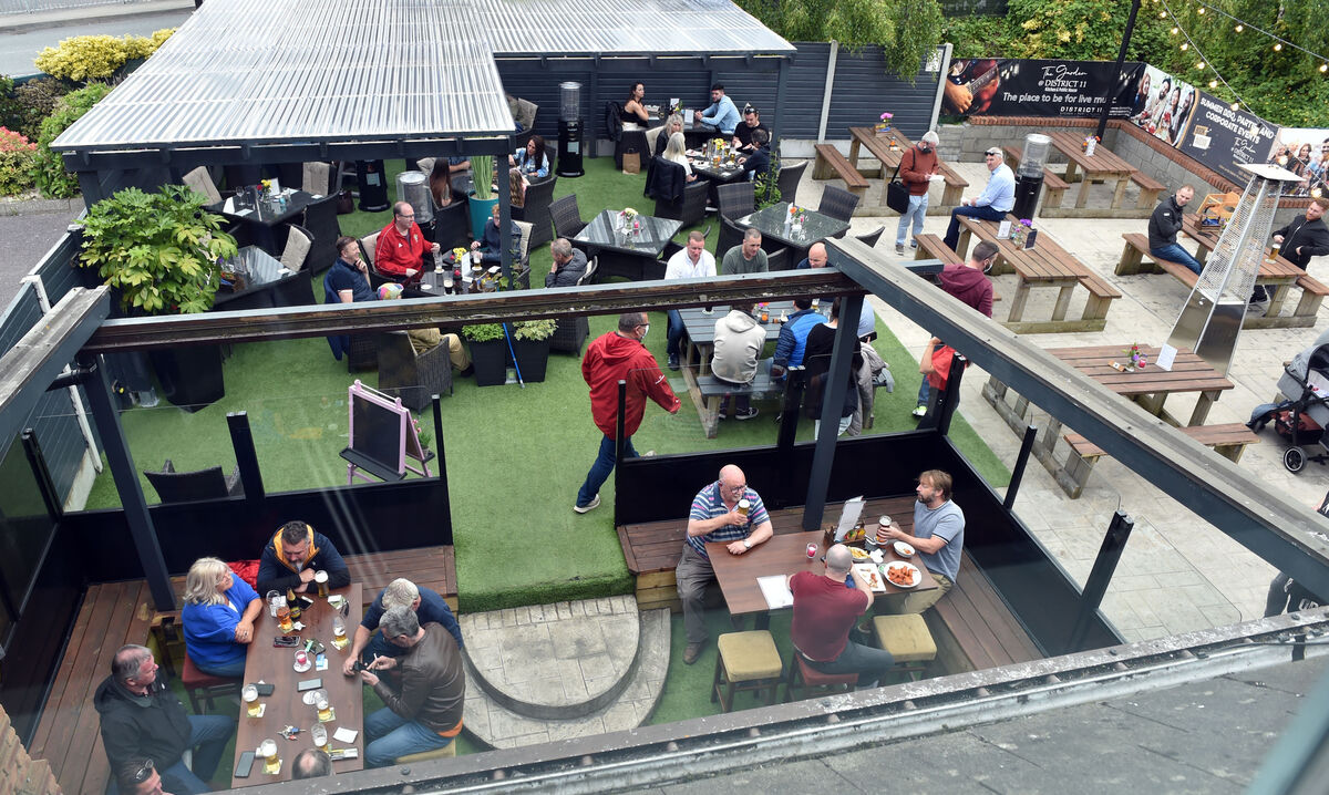  Crowds enjoying food and drink at District 11 bar and restaurant in Glanmire. Photo: Eddie O'Hare