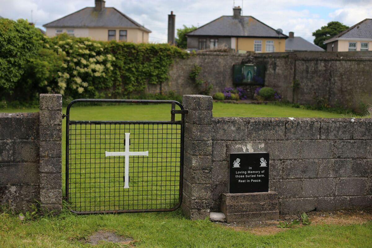 The site of a mass grave for children who died in the Tuam mother and baby home, Galway.