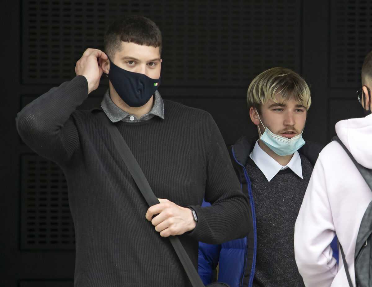 Witnesses Tiernan Quinn and Tim Slattery leaving the Central Criminal Court after giving evidence at trial. Picture: Colin Keegan Witnesses Tiernan Quinn and Tim Slattery leaving the Central Criminal Court after giving evidence at trial. Picture: Colin Keegan