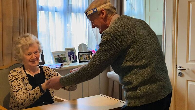 The vaccine allows Liam Finlay to visit his wife, Maureen Finlay, in her nursing home for the first time in many months — a moment of immeasurable joy The vaccine allows Liam Finlay to visit his wife, Maureen Finlay, in her nursing home for the first time in many months — a moment of immeasurable joy