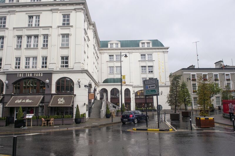 A former garda sergeant is one of five from the same extended family - including her husband Andrew Meehan, also a garda sergeant - who have sued over the accident as they tried to return to their rooms in the Killarney Plaza Hotel (pictured) after a wedding ceremony on July 9, 2011