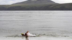 <p>A group of swimmers from Northern Ireland are hopeful they have set a new world record for a relay swim from Ireland to Wales (InfinityChannelSwimming/PA)</p>