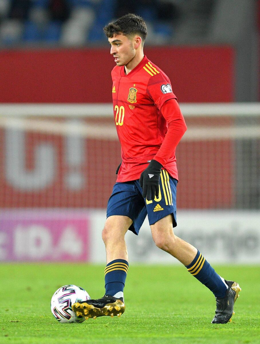 Pedri of Spain on the ball during a World Cup qualifier against Georgia. Picture: Levan Verdzeuli/Getty Images