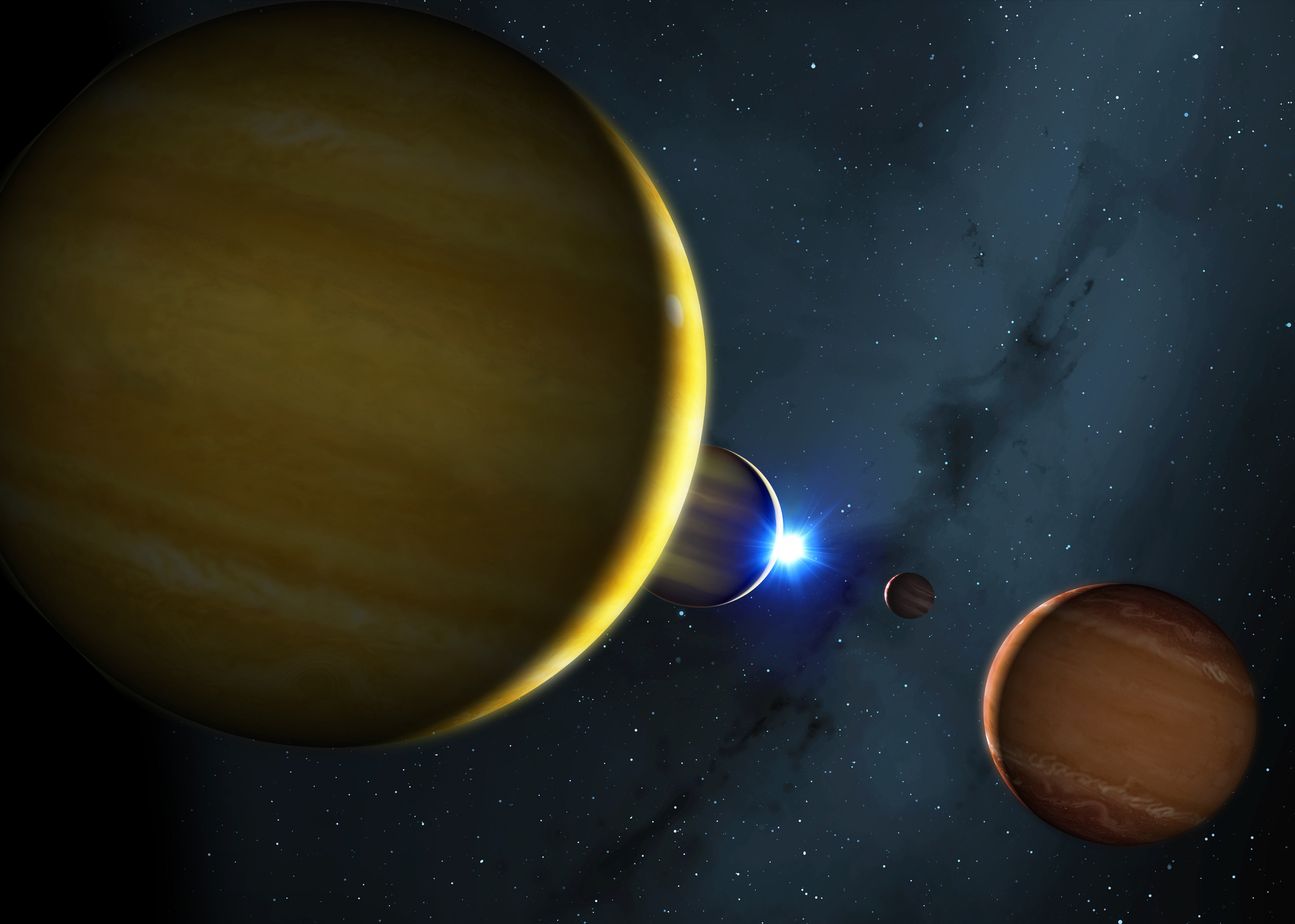 Death of star will start ‘game of pinball’ for planets in system, say scientists