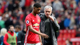 <p>Jose Mourinho left Marcus Rashford out when asked who should start for England on Sunday (Martin Rickett/PA)</p>