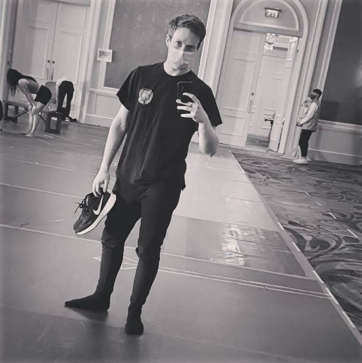 John Nolan shared this snap from rehearsals on Instagram last week. Picture: John Nolan via Instagram.