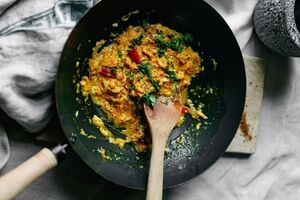 Spiced scrambled eggs