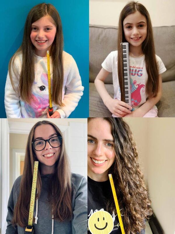 The four Carrigaline girls before the big chop The four Carrigaline girls before the big chop