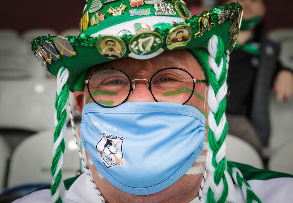 Limerick supporter Pat ‘The Weston Warrior’ Buckley. Picture:  INPHO/Brian Reilly-Troy